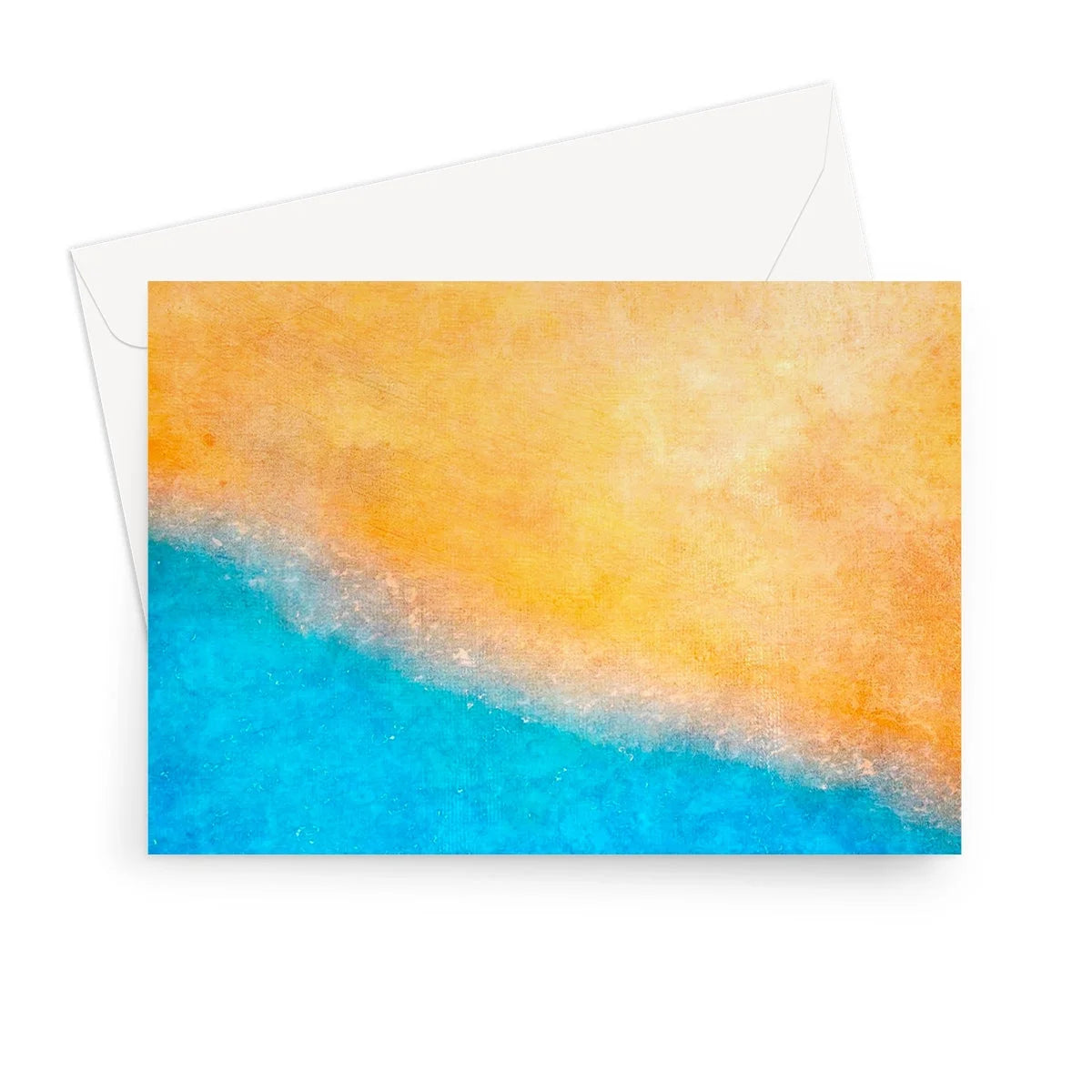 The Beach Greeting Card - Abstract & Impressionistic Art Gallery Scotland Worldwide Shipping Scottish Prints Inspired by Landscapes