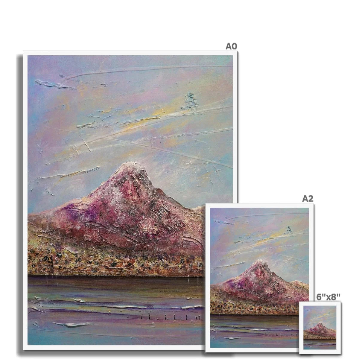 Ben Lomond Framed Print - Lochs & Mountains Art Gallery Scotland Worldwide Shipping Scottish and Paintings Prints by Artist Hunter