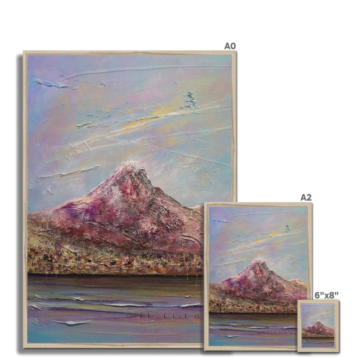 Ben Lomond Framed Print - Lochs & Mountains Art Gallery Scotland Worldwide Shipping Scottish and Paintings Prints by Artist Hunter