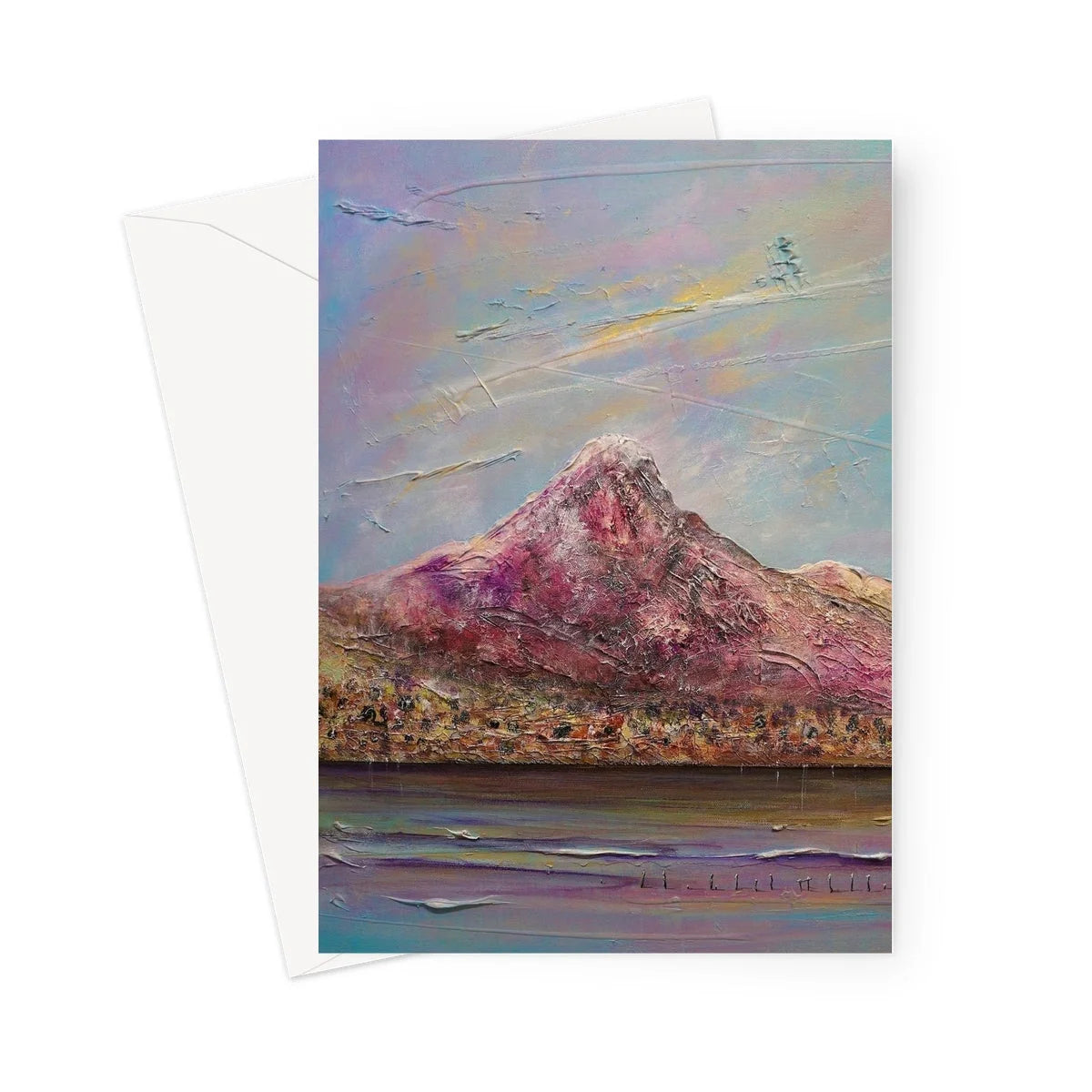 Ben Lomond Greeting Card - Lochs & Mountains Art Gallery Scotland Worldwide Shipping Scottish and Paintings Prints by Artist Hunter