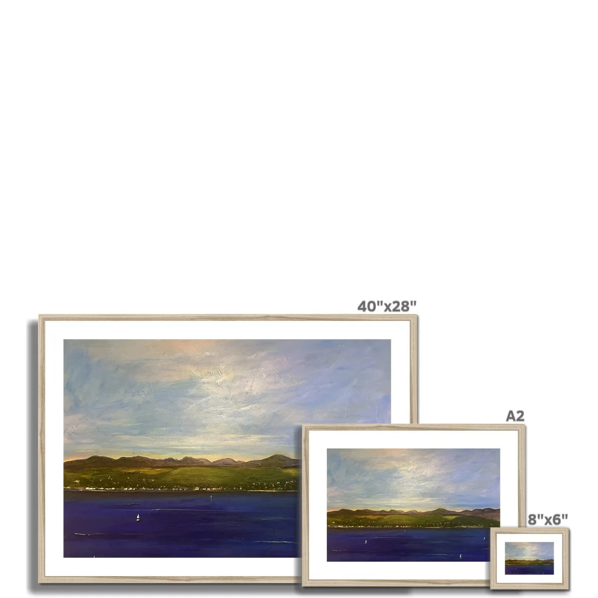 The Biggie Framed & Mounted Print - River Clyde Art Gallery Scotland Worldwide Shipping Scottish Artist Fine Prints and Paintings