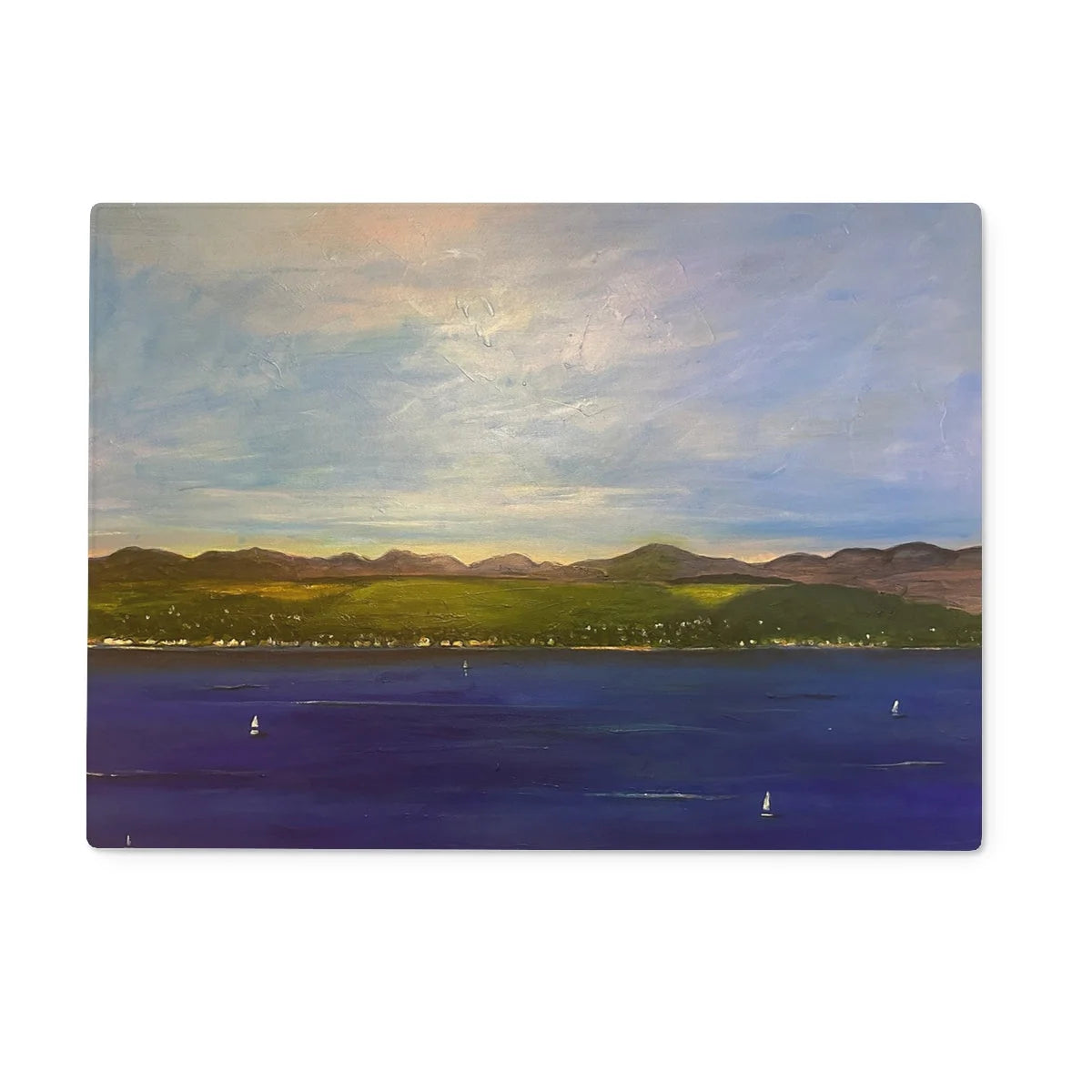 The Biggie Glass Chopping Board - River Clyde Art Gallery Scotland Worldwide Shipping Scottish Prints