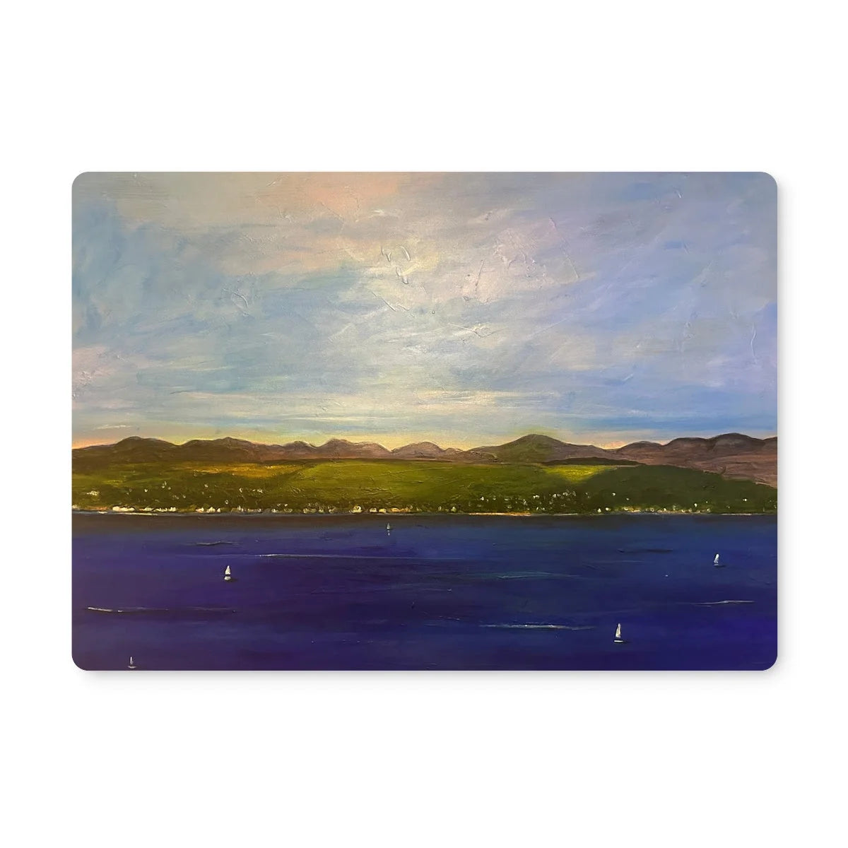The Biggie Placemat - River Clyde Art Gallery Scotland Worldwide Shipping Scottish Prints