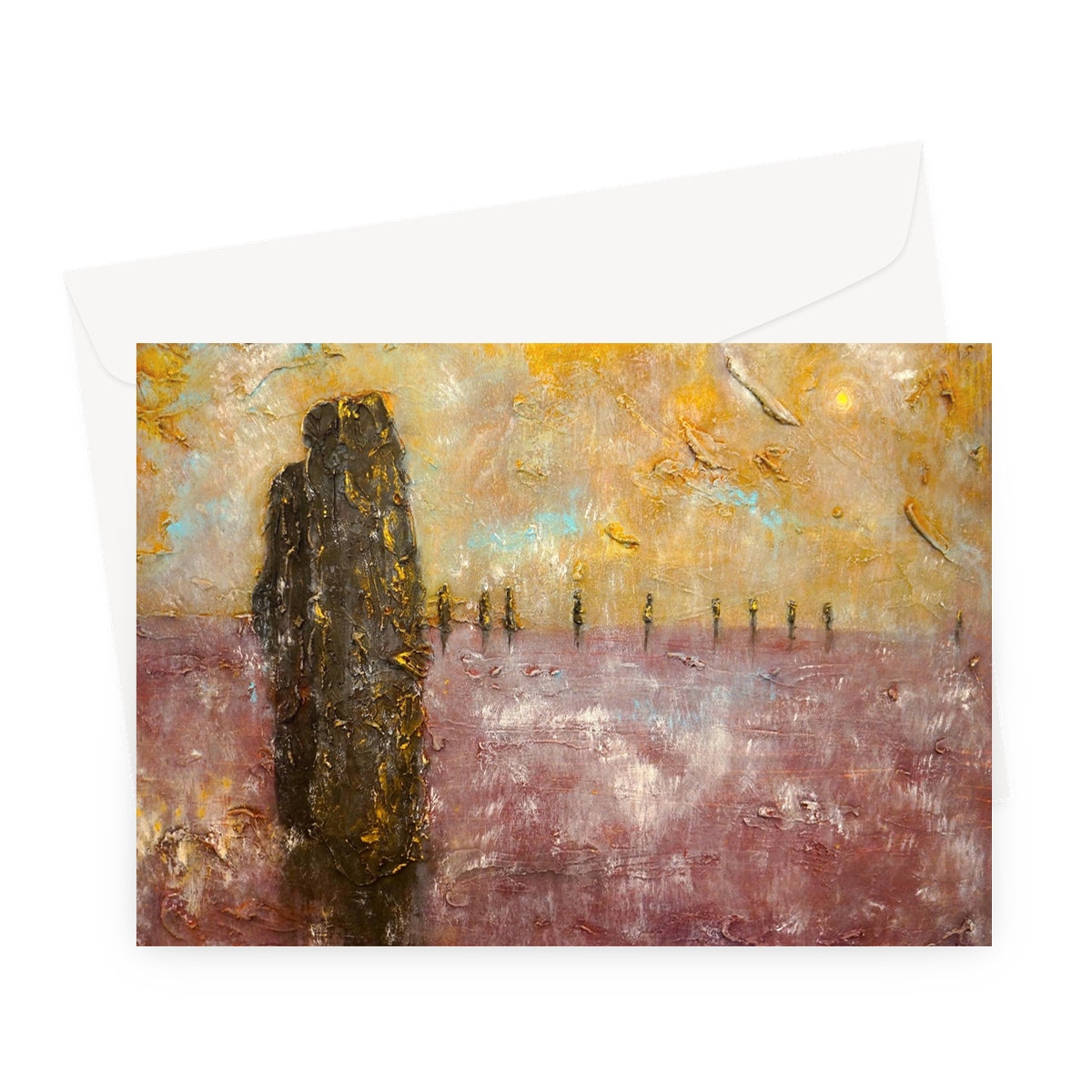 Brodgar Mist Orkney Greeting Card.
