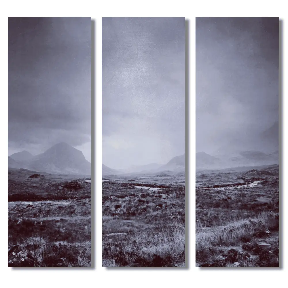 Cuillin Skye Triptych Art Gallery Prints Canvas
