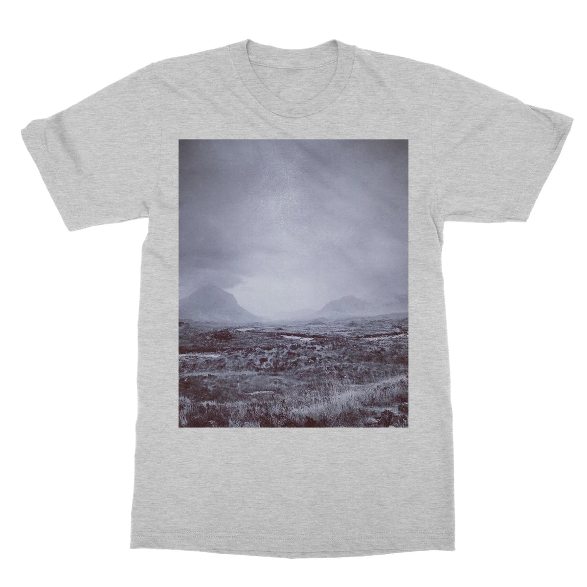The Brooding Cuillin Softstyle T-shirt - Skye Art Gallery Scotland Worldwide Shipping Paintings | Prints | Gifts
