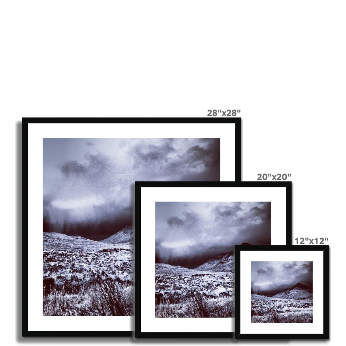 A Brooding Glen Varagil Framed & Mounted Print - Skye Art Gallery Scotland Worldwide Shipping Paintings | Prints | Gifts from by Scottish