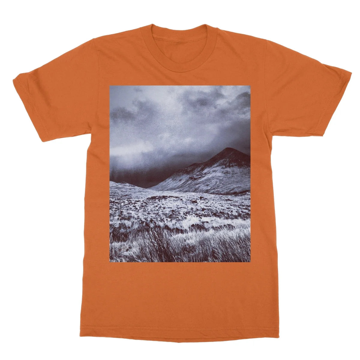 A Brooding Glen Varagil Softstyle T-shirt - Skye Art Gallery Scotland Worldwide Shipping Paintings | Prints | Gifts