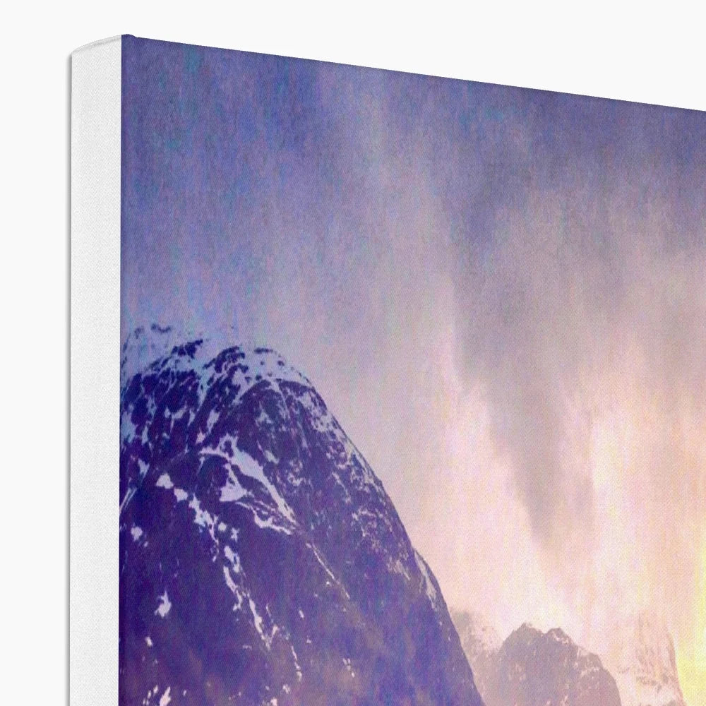 A Brooding Glencoe Canvas - Art Gallery Scotland Worldwide Shipping Scottish Prints and Landscape Paintings by Artist Hunter