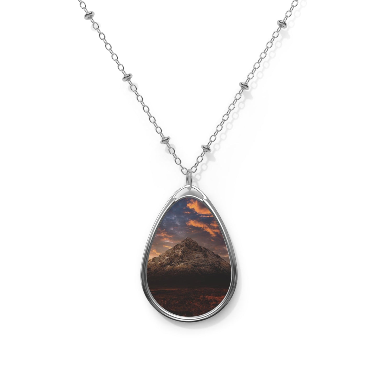 Buachaille Etive Mor Dusk Art Necklace | Scottish Art Gifts