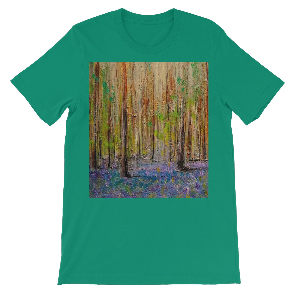 Highland Bluebells Unisex Short Sleeve T-Shirt | Scottish Art Gifts