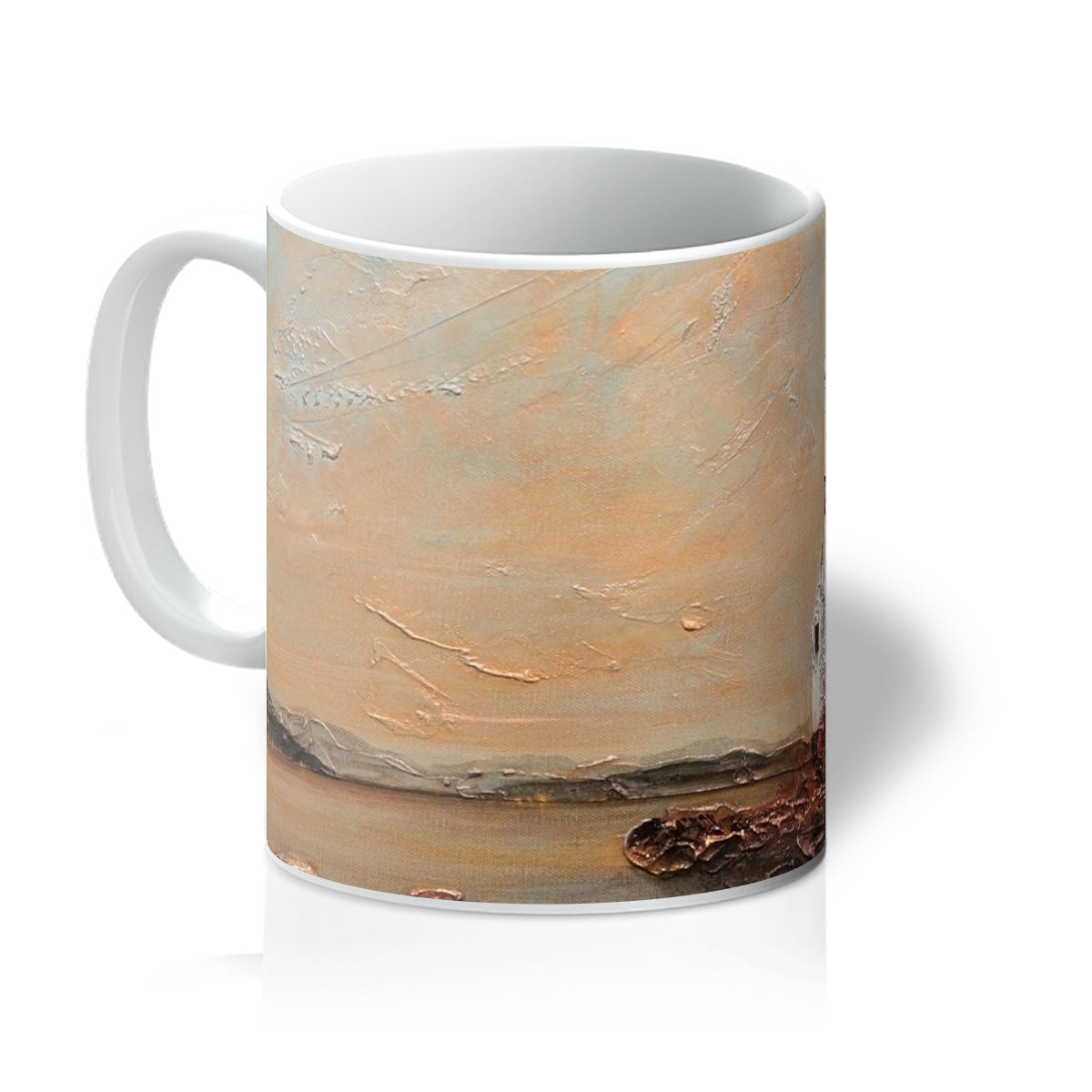 Cloch Lighthouse Dawn Ceramic Art Mug.