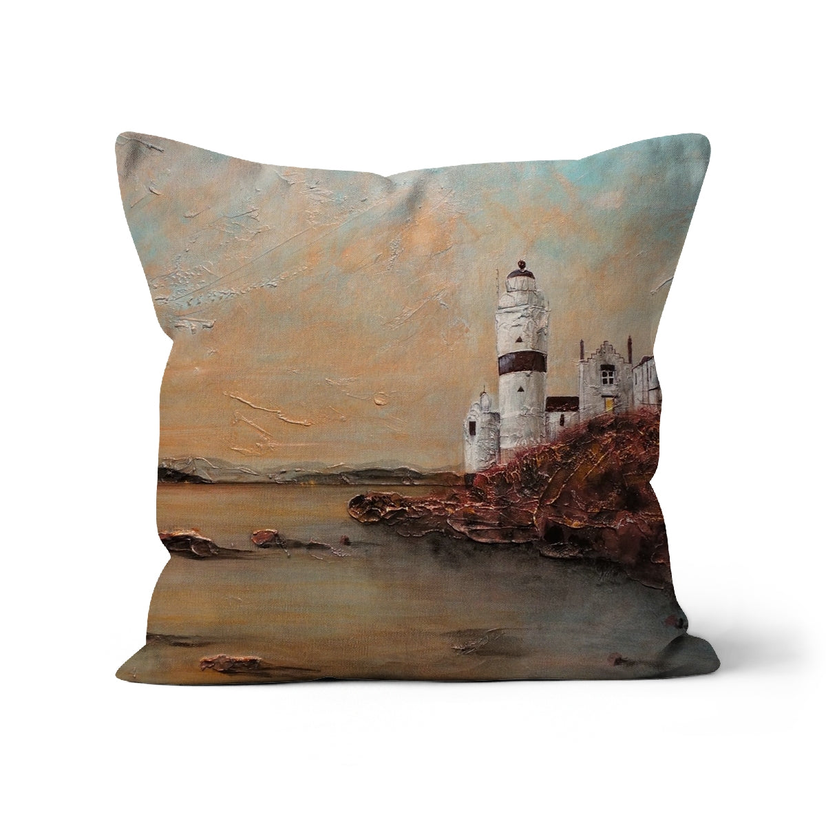 Cloch Lighthouse Dawn Cushion.