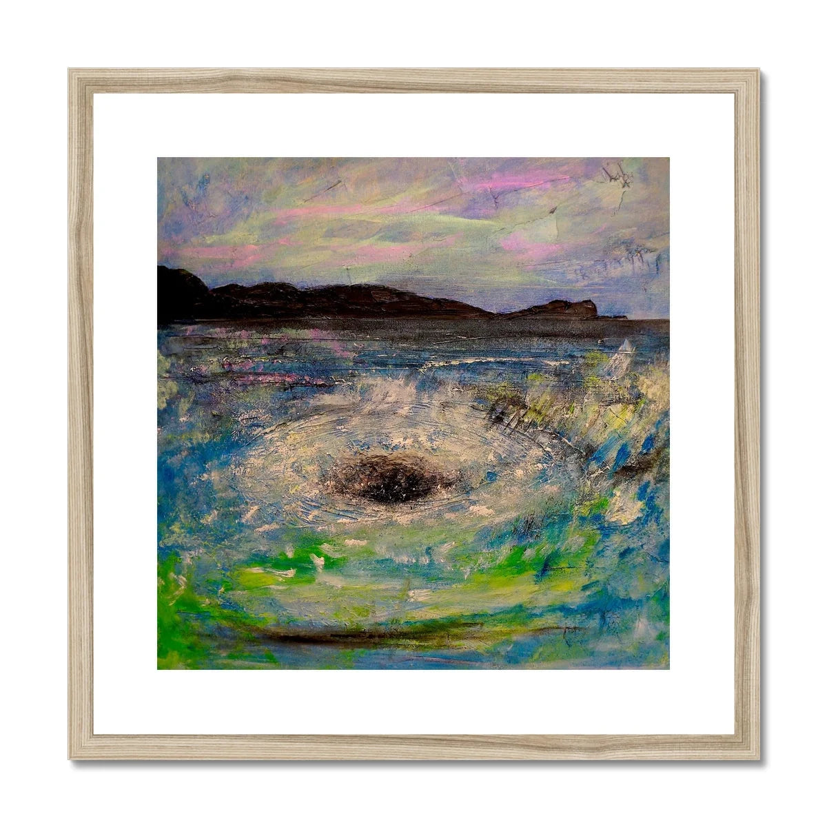 The Corryvreckan Whirlpool Framed & Mounted Print - Historic Iconic Art Gallery Scotland Worldwide Shipping Scottish Castles Paintings