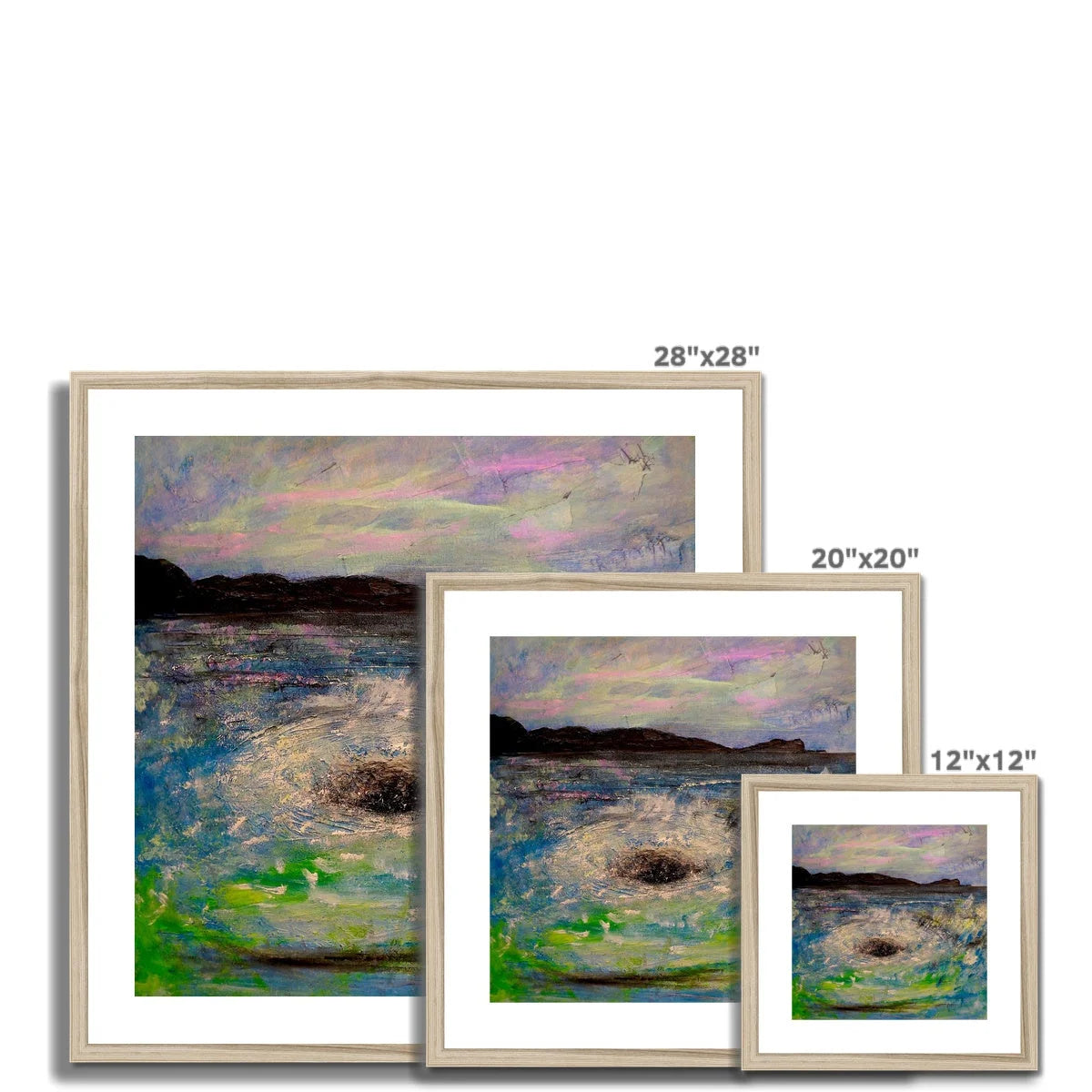 The Corryvreckan Whirlpool Framed & Mounted Print - Historic Iconic Art Gallery Scotland Worldwide Shipping Scottish Castles Paintings