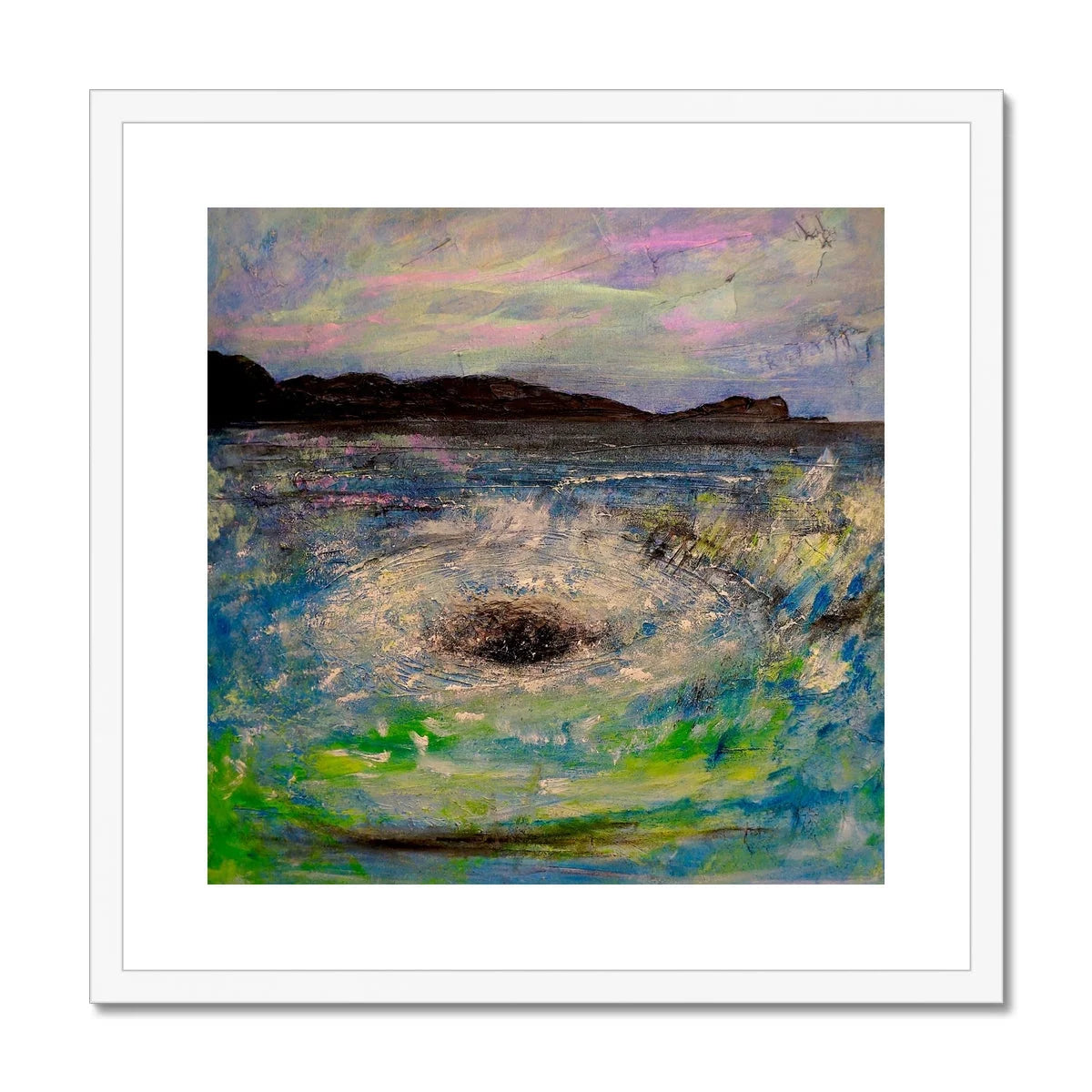 The Corryvreckan Whirlpool Framed & Mounted Print - Historic Iconic Art Gallery Scotland Worldwide Shipping Scottish Castles Paintings