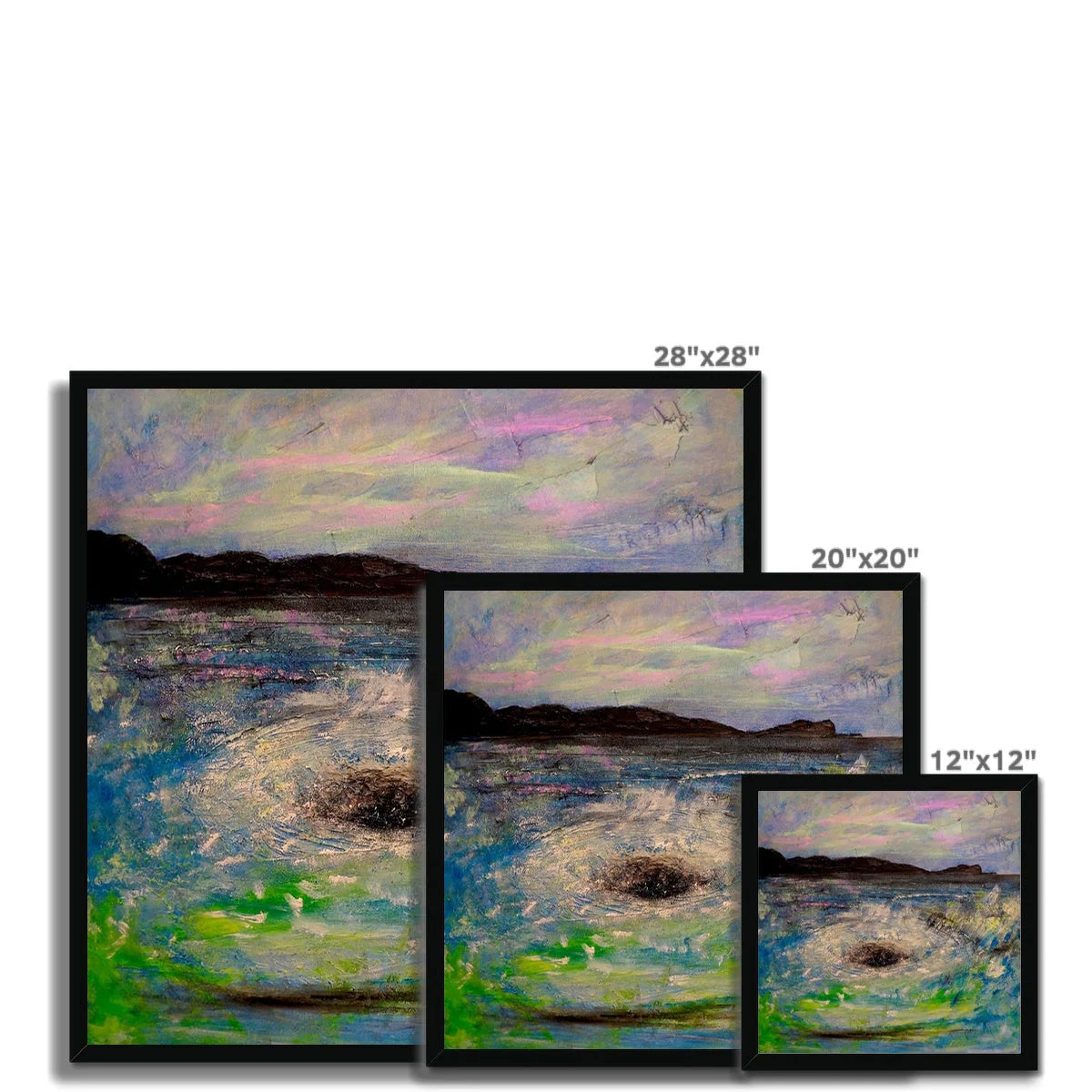 The Corryvreckan Whirlpool Framed Print - Historic & Iconic Art Gallery Scotland Worldwide Shipping Scottish Castles Paintings and Fine