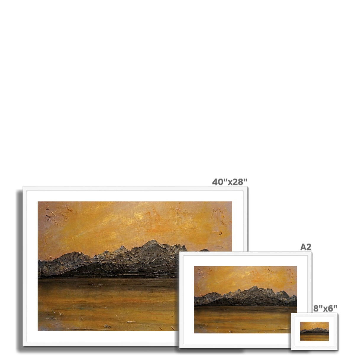 Cuillin Sunset Framed & Mounted Print.