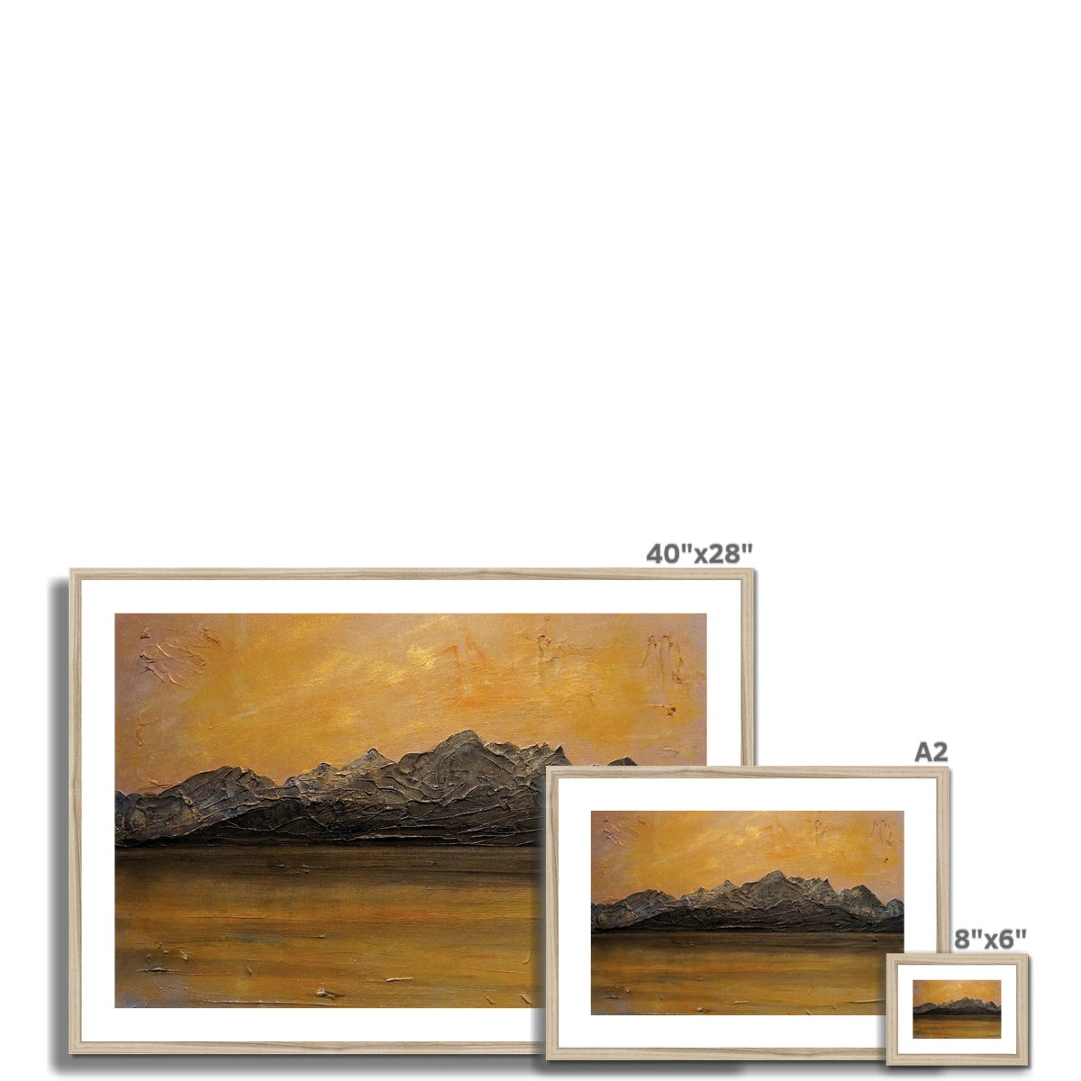 Cuillin Sunset Framed & Mounted Print.