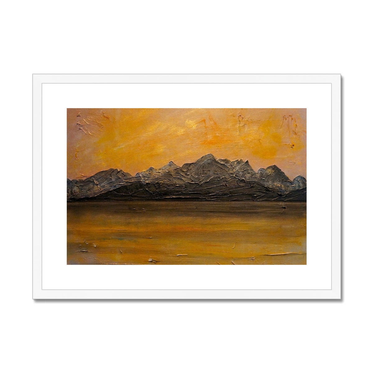 Cuillin Sunset Framed & Mounted Print.