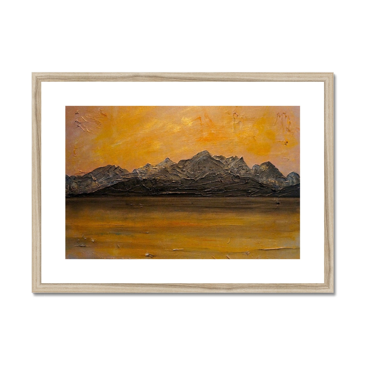 Cuillin Sunset Framed & Mounted Print.