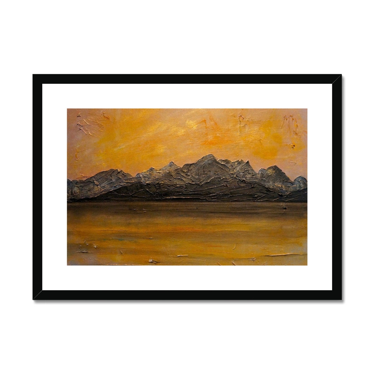 Cuillin Sunset Framed & Mounted Print.