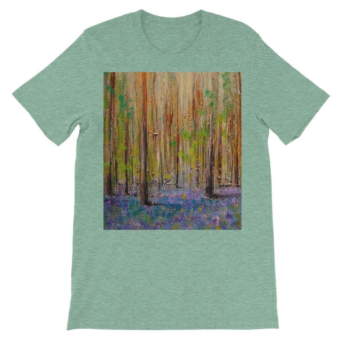 Highland Bluebells Unisex Short Sleeve T-Shirt | Scottish Art Gifts