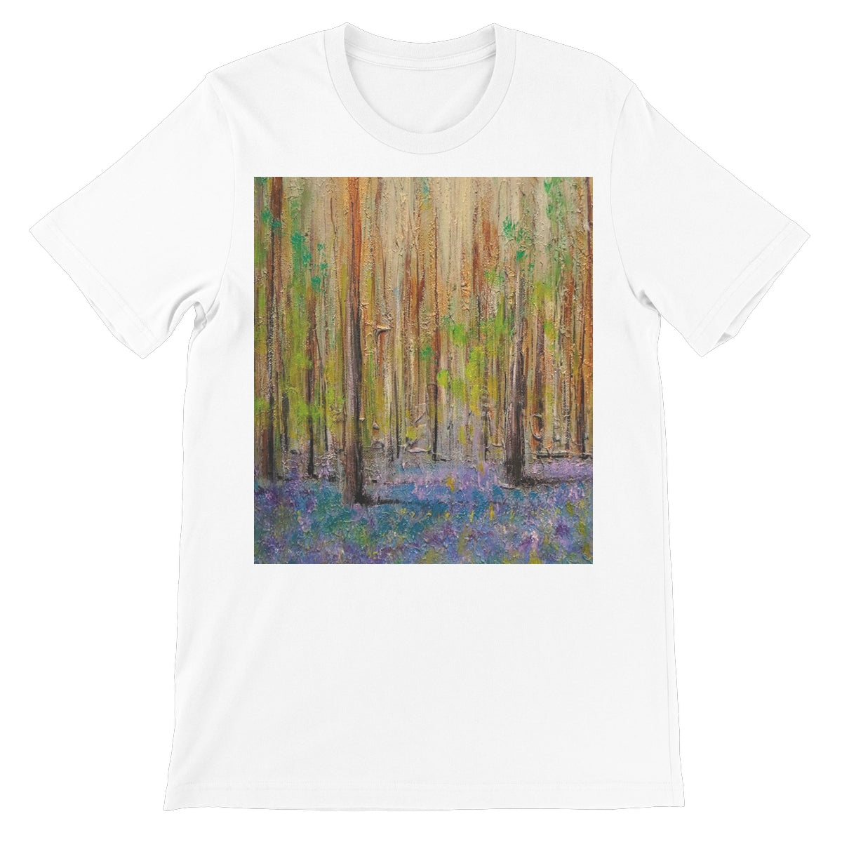 Highland Bluebells Unisex Short Sleeve T-Shirt | Scottish Art Gifts