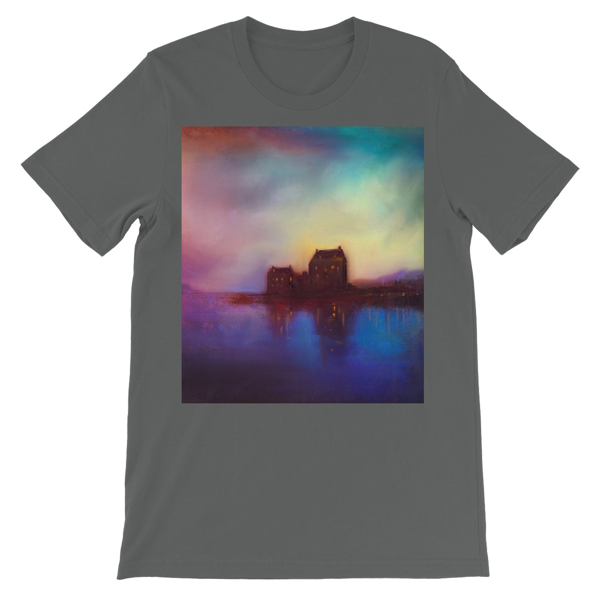 Eilean Donan Castle Sunset Unisex Short Sleeve T-Shirt | Scottish Art Gifts