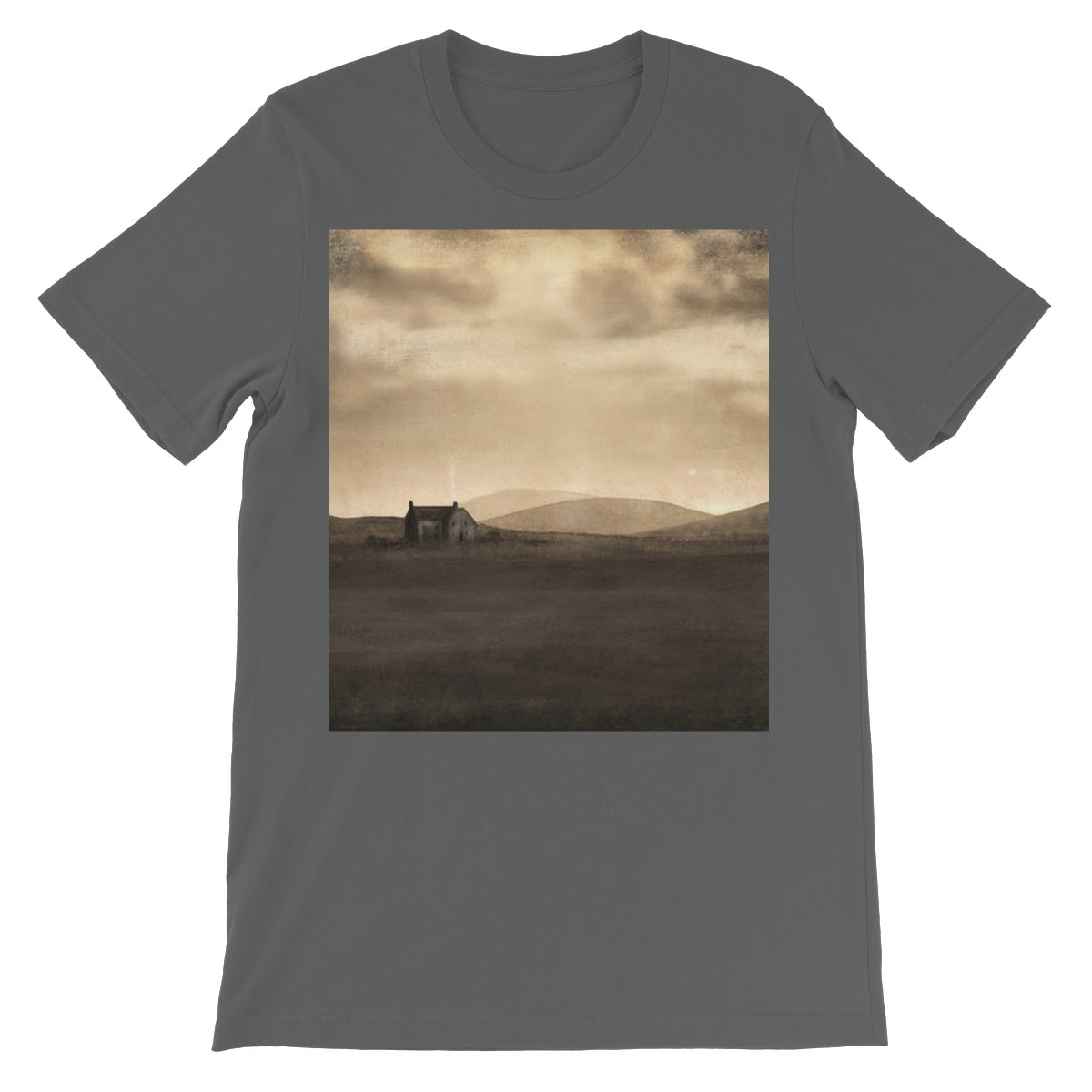 A Moonlit Croft Unisex Short Sleeve T-Shirt | Scottish Art Gifts