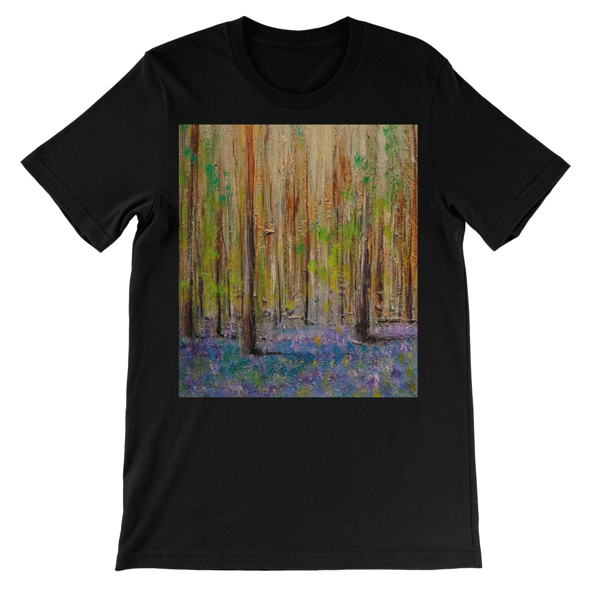 Highland Bluebells Unisex Short Sleeve T-Shirt | Scottish Art Gifts