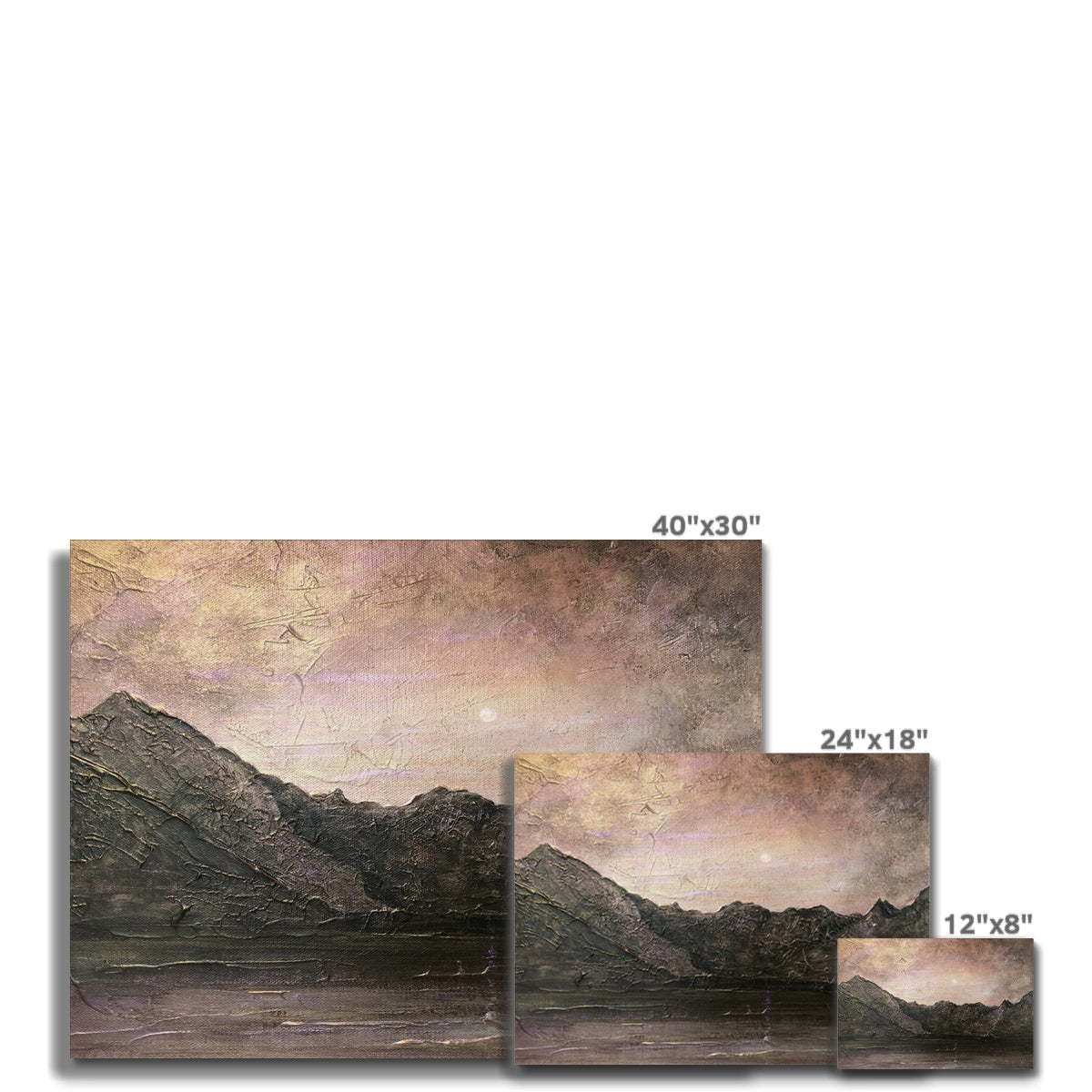 Dubh Ridge Moonlight Canvas.