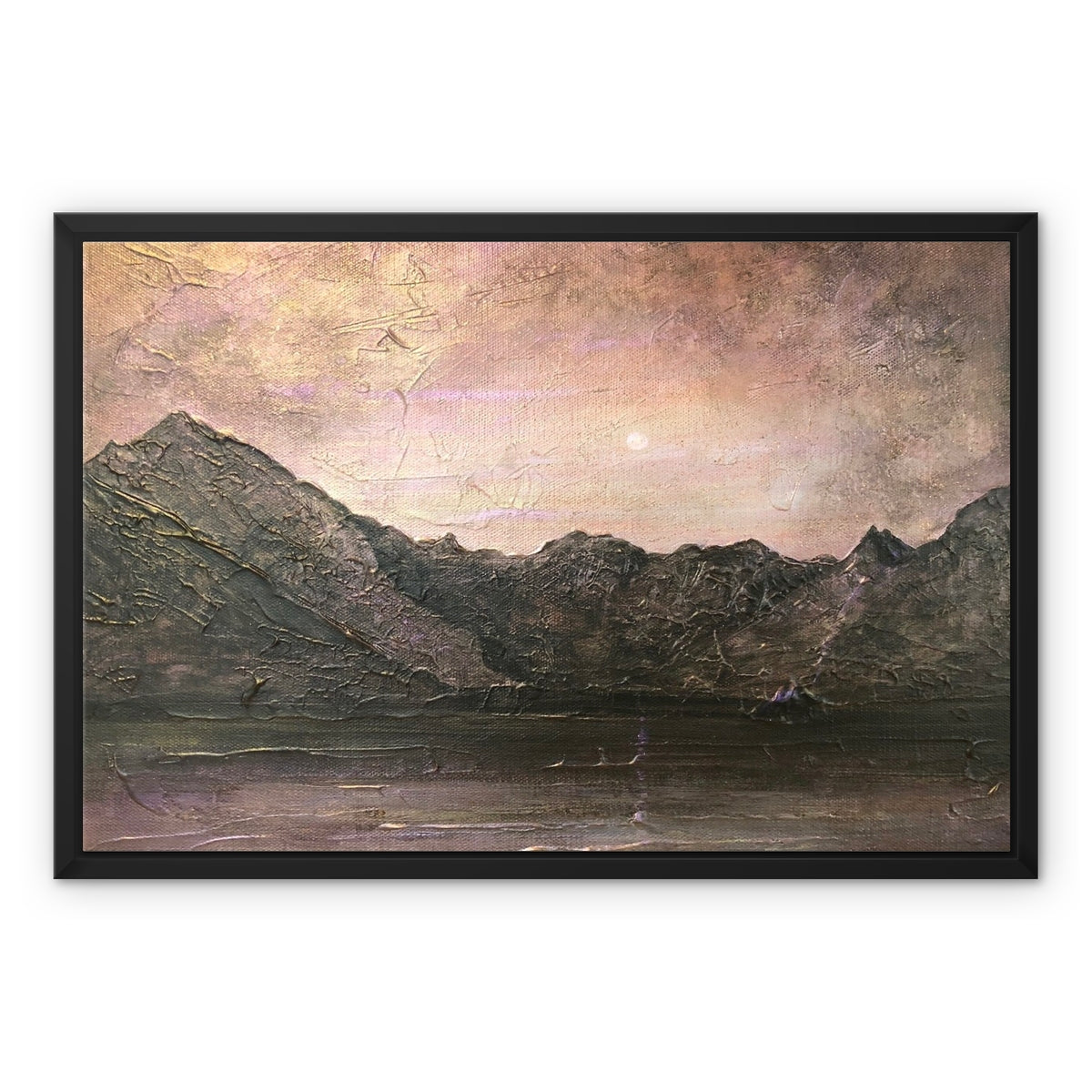 Dubh Ridge Moonlight Framed Canvas.