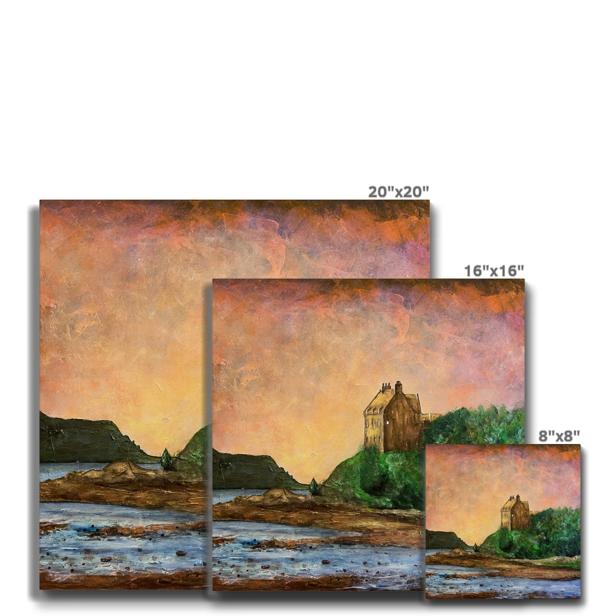 Duntrune Castle Eco Canvas | Scottish Art Gifts
