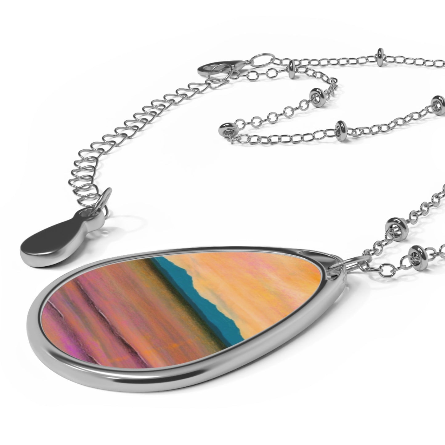 Dusk Over Arran Art Necklace | Scottish Art Gifts