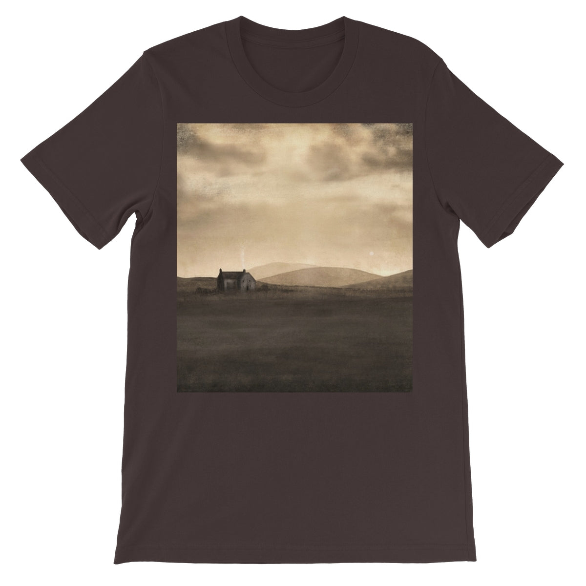 A Moonlit Croft Unisex Short Sleeve T-Shirt | Scottish Art Gifts