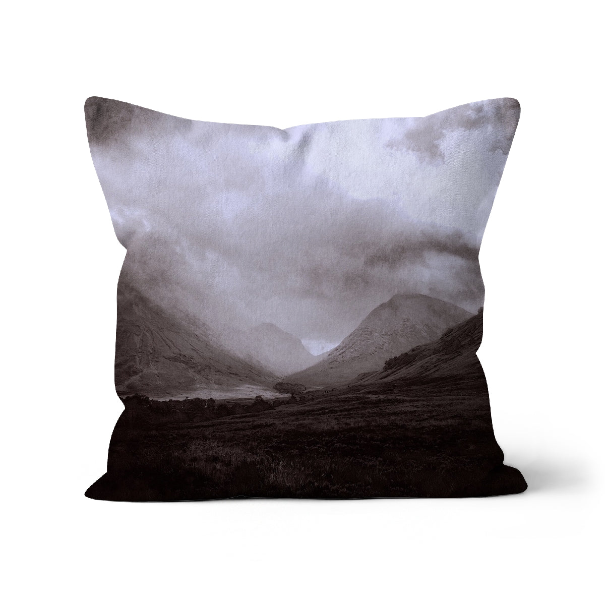 Glencoe Mist Cushion | Scottish Art Gifts