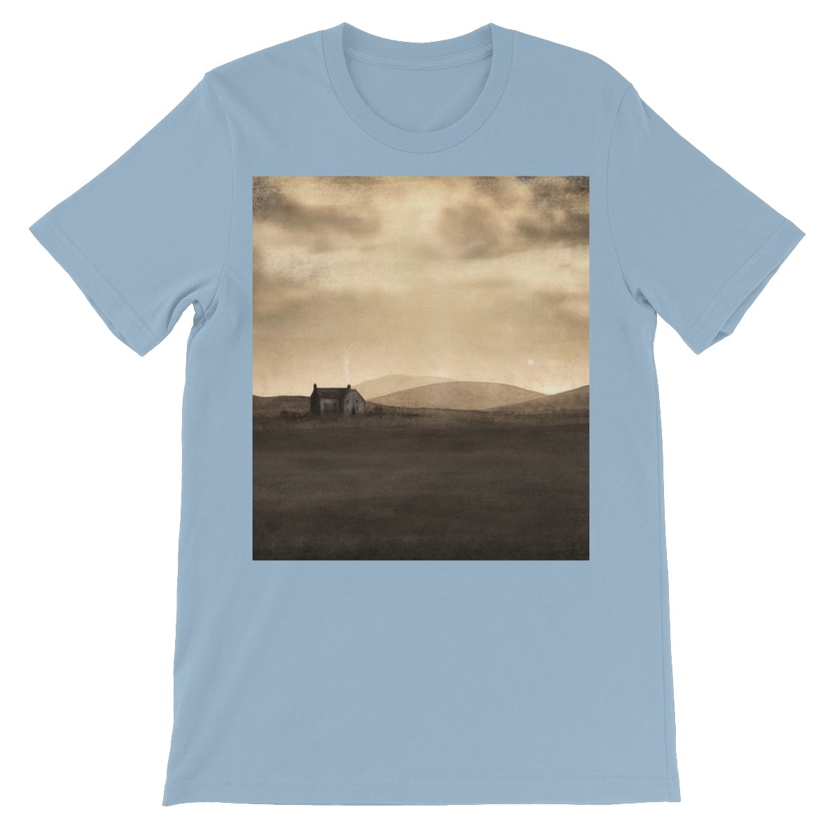 A Moonlit Croft Unisex Short Sleeve T-Shirt | Scottish Art Gifts