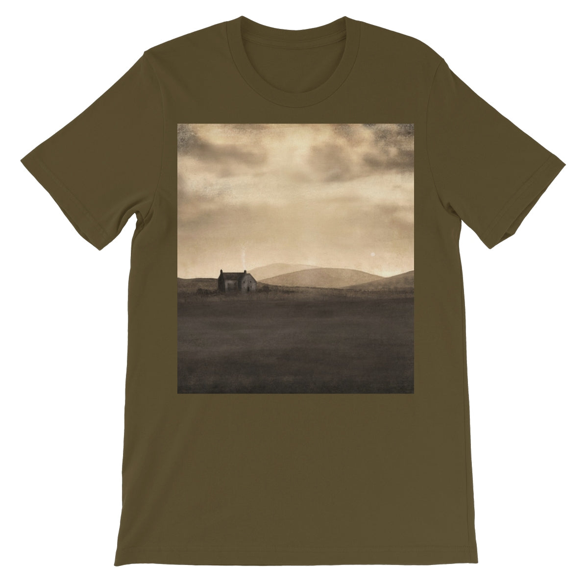 A Moonlit Croft Unisex Short Sleeve T-Shirt | Scottish Art Gifts