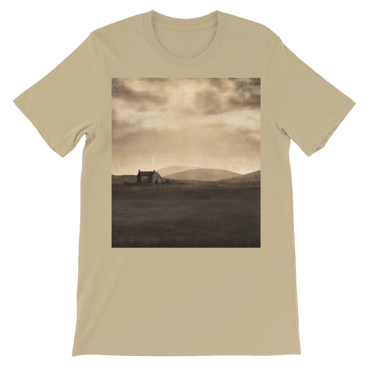A Moonlit Croft Unisex Short Sleeve T-Shirt | Scottish Art Gifts