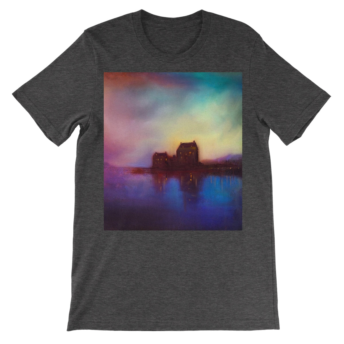 Eilean Donan Castle Sunset Unisex Short Sleeve T-Shirt | Scottish Art Gifts