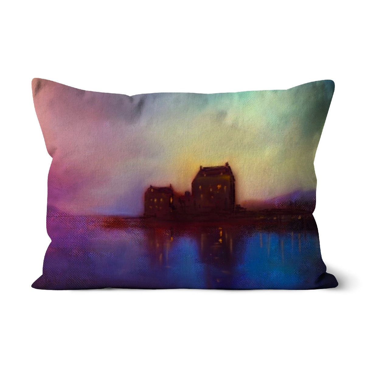 Eilean Donan Castle Sunset Cushion | Scottish Art Gifts