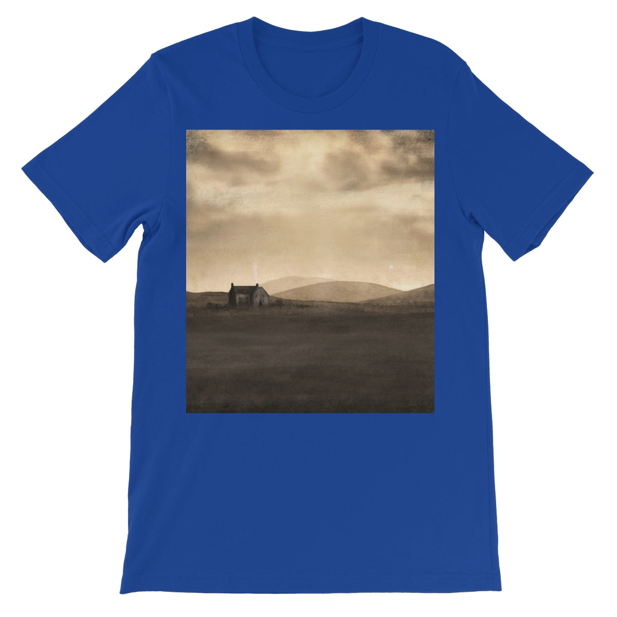 A Moonlit Croft Unisex Short Sleeve T-Shirt | Scottish Art Gifts