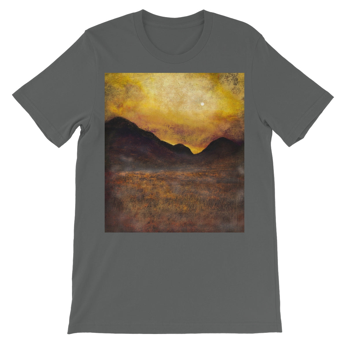 Glencoe Moonlight Unisex Short Sleeve T-Shirt | Scottish Art Gifts
