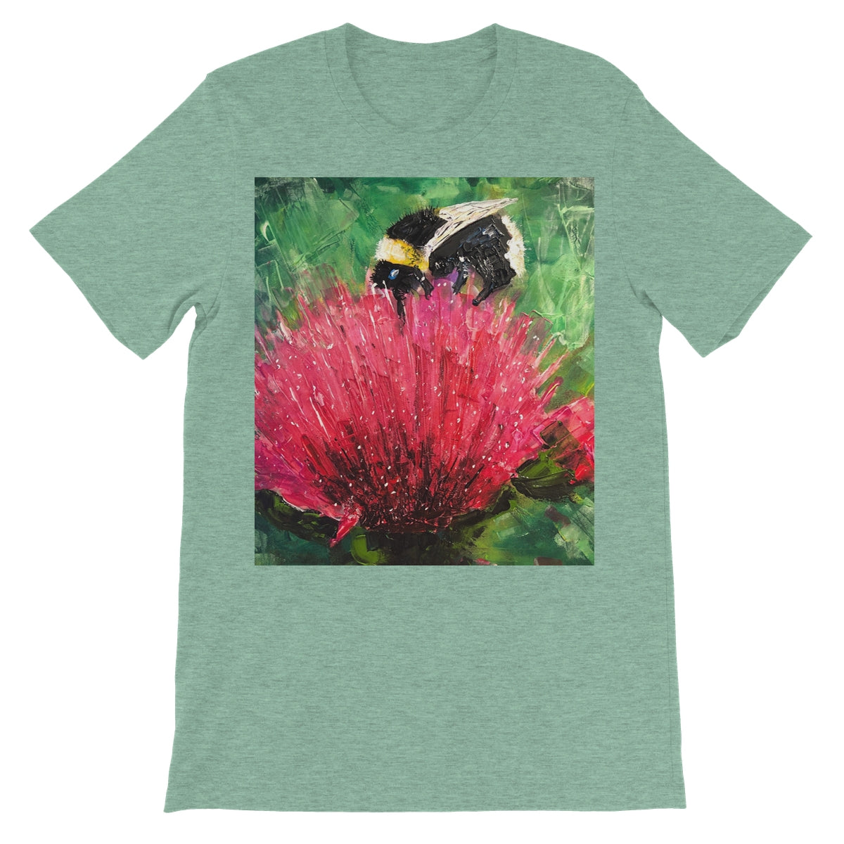 The Thistle & The Bee Unisex Short Sleeve T-Shirt | Scottish Art Gifts