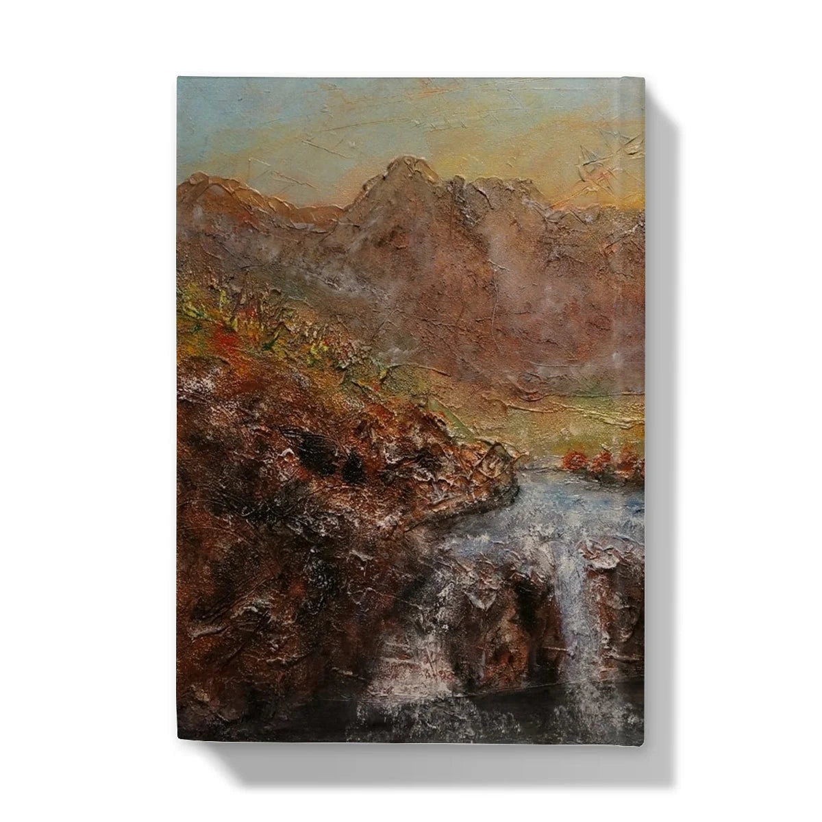 Fairy Pools Skye Dawn Hardback Journal - Art Gallery Scotland Worldwide Shipping Scottish Landscape Paintings and Prints