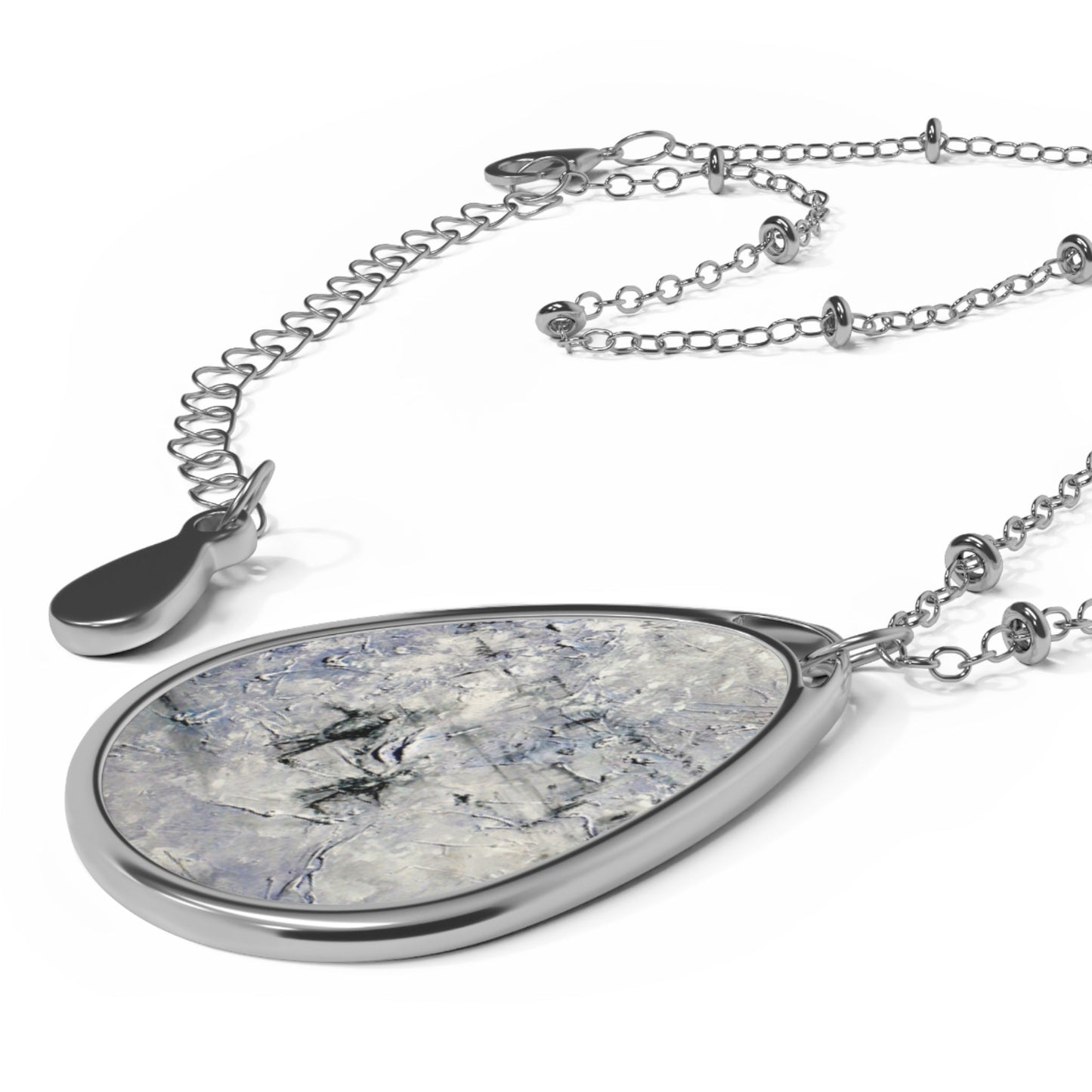 Father Daughter Snow Art Necklace | Scottish Art Gifts
