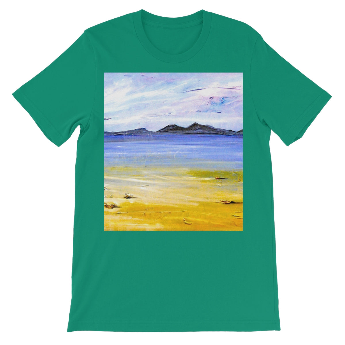 Camusdarach Beach Arisaig Unisex Short Sleeve T-Shirt | Scottish Art Gifts