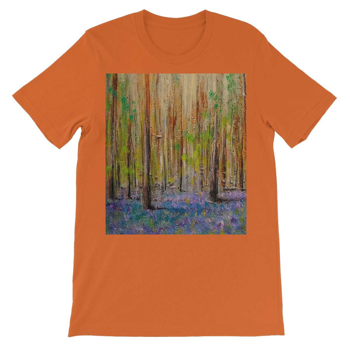 Highland Bluebells Unisex Short Sleeve T-Shirt | Scottish Art Gifts
