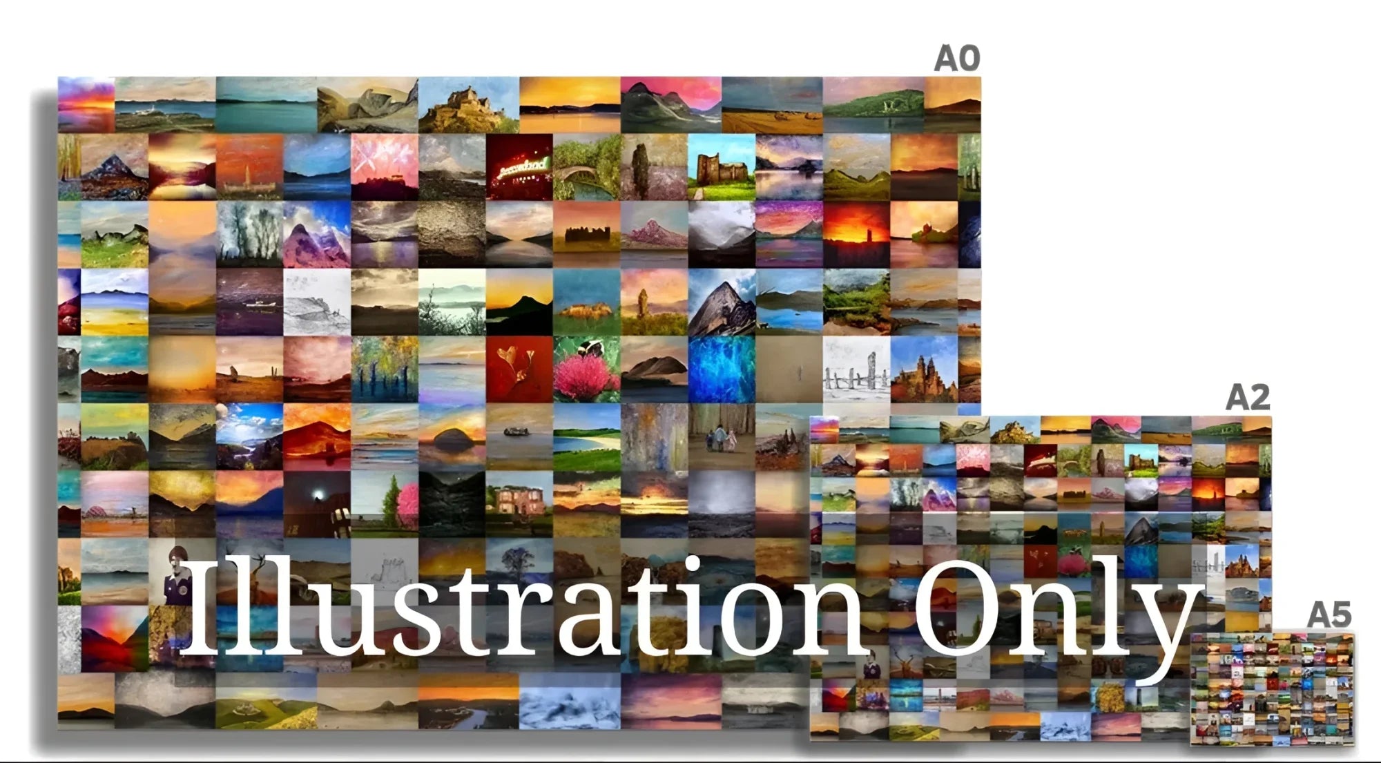 Fine Art Prints - Commission Scottish Artist Paintings Quick Buy Scotland Collage Landscape Paintings